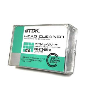 ■未使用■ TDK ビデオ ヘッドクリーナー ■乾式・ドライタイプ・ノイズ・メンテナンス・HEAD CLEANER