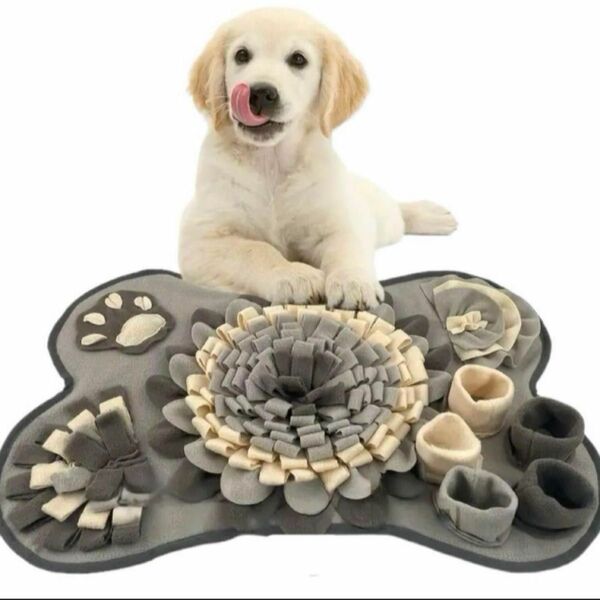 ノーズワークマット　犬　トレーニング　ダイエット　早食い防止　犬用おもちゃ　
