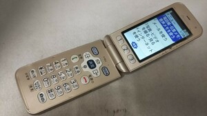 D4993 docomo SIMフリー らくらくホン F-02J FUJITSU 4Gガラホ 簡易確認＆簡易清掃＆初期化OK 判定○ WebにてSIMロック解除手続受付済み