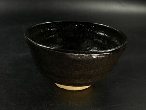 【福蔵】黒茶碗 在銘 甫 茶道具 径13cm