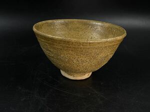 【福福】井戸茶碗 朝鮮古陶磁 李朝 茶道具 古美術 時代物 径13.7cm
