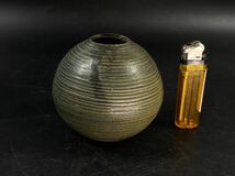 【福蔵】小壺 美濃焼 広山窯 花器 華道具 高8.7cm_画像1