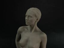 【福蔵】西洋美術 置物 美人 裸婦 ヌード 樹脂製 少女 女神 女性 高15.3cm_画像5
