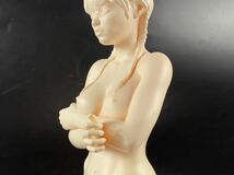 【福蔵】超大型 西洋美術 置物 美人 裸婦 ヌード 樹脂製 少女 女神 女性 高36cm_画像6