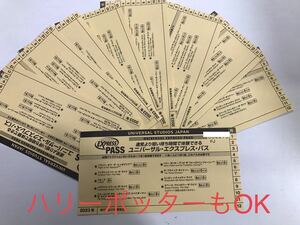 Запас 9 штук [Дата и время без спецификации] USJ Express Pass Fast Pass Ticket Universal Studio Japan Express