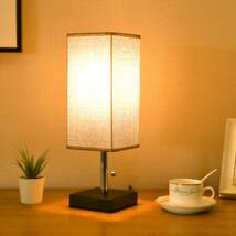 間接照明 和風スタンド テーブルランプ テーブルライト ベッドサイドランプ 卓上ライト インテリア LEDデスクライト LED電球付き_画像1
