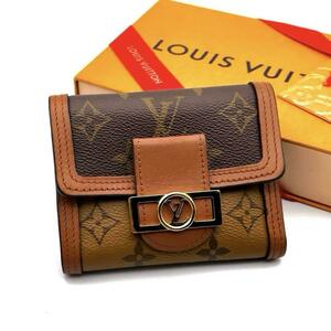 LOUIS VUITTON 付属品完備！ルイヴィトン ポルトフォイユ ドーフィーヌ 折り財布 M68725