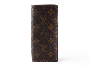 E15786 美品 LOUIS VUITTON ルイヴィトン モノグラム メガネケース 眼鏡ケース ブラウンフランス製