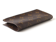 E15786 美品 LOUIS VUITTON ルイヴィトン モノグラム メガネケース 眼鏡ケース ブラウンフランス製_画像4