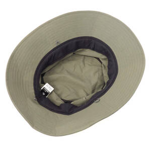 16289 美品 mont-bell モンベル ロゴ 無地 ナイロン バケット ハット 帽子 サイズ L 58~60cm カーキ アウトドア メンズ レディースの画像7