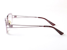 E15986 美品 SWAROVSKI スワロフスキー メガネ 眼鏡 アイウェア ケース付 イタリア製 パープル系_画像4