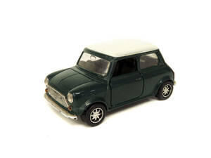 16356 Yonezawa ヨネザワ No.011 1993 Dinpet ROVER MINI COOPER 1.3 ダイキャスト ミニカー ミニチュア 全長88mm 緑×白 グリーン 日本製