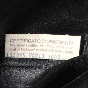 E15985 BOTTEGA VENETA ボッテガヴェネタ イントレチャート カードケース ブラック 黒 イタリア製 カード入れ 名刺入れ 名刺ケースの画像9