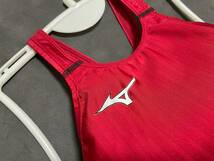 ★ミズノ 女子 競泳水着 N2MA0222 レッド／ブラック サイズ2XL XO MIZUNO ストリームエース レディース レース FINA コスプレ ハイレグ_画像3