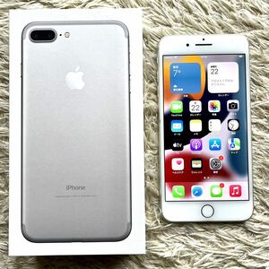 【美品】iPhone7plus 32GB 本体 シルバー docomo 外箱付