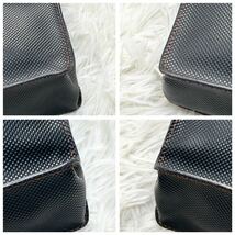 ●極美品●BOTTEGA VENETA ボッテガヴェネタ マルコポーロ ショルダーバッグ メッセンジャーバッグ 鞄 かばん レザー PVC 斜め掛け可 黒_画像7