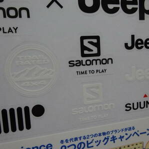 ☆ サロモン ジープ JeeP★SALOMON × JEEP ステッカーB 白 ☆の画像3
