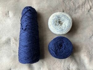 【avril】アヴリル糸セット　2本どり、3本撚りウール糸　試し編みやショール.靴下にいかがでしょうか