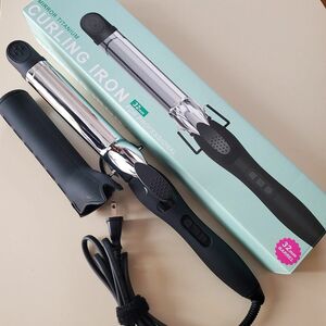 【SALONMOON】 カールヘアアイロン カールアイロン ヘアアイロン 32mm チタニウムプレート 箱あり 取説あり