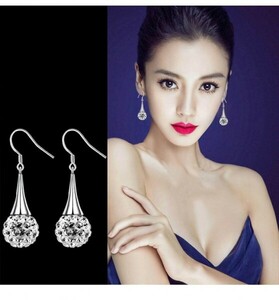 [ interval . no complete sale!! free shipping ] stamp / crystal hoop earrings C*B