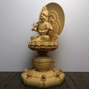 極上品 愛染明王像 最新作 総檜材 木彫仏像 仏教美術 精密細工の画像4