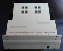 カウンターポイント　ステレオパワーアンプ　ＳＡ-220 実行出力220Ｗ×2　真空管とMOS-FETのハイブリッド　元箱・取説付き_画像1