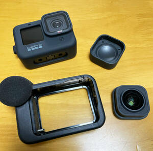 GoPro HERO9 Black ゴープロ9★ メディアモジュラー★マックスレンズモジュラー★ 動作確認済み! その他付属品おまけなど♪