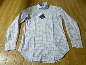 新品☆鎌倉シャツ Maker's Shirt メーカーズシャツ鎌倉☆チェック 長袖シャツ カラーステイ☆３８-８５