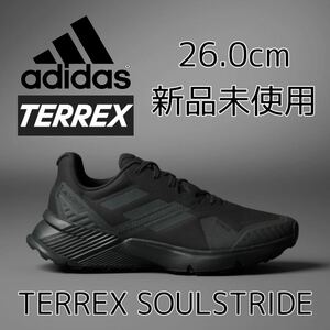 26.0cm 新品 adidas TERREX SOULSTRIDE トレイルランニング テレックス ソウルストライド トレラン ランニングシューズ トレイル 登山 黒