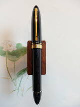 ◆【きれいなお品】Omas　オマス　360コレクション　ブラックGT吸入式万年筆　ペン先：18K750ソリッドゴールド M_画像1