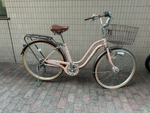 東京池袋　26インチ自転車　オートライト付き　変速ギア付き　発送不可　乗って帰れます。　　_画像1