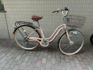  Tokyo Ikebukuro 26 -inch bicycle automatic light attaching change speed gear attaching shipping un- possible riding, can return.