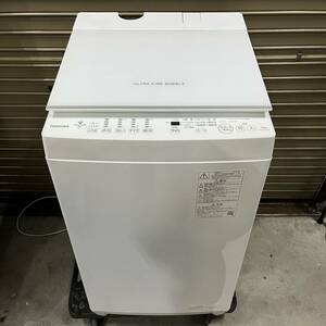 0301D6 直接引取可能★TOSHIBA 東芝 全自動洗濯機 6kg AW-6DH2 （W） 2022年製 動作確認済 ULTRA FINE BUBBLE ウルトラファインバブル 白