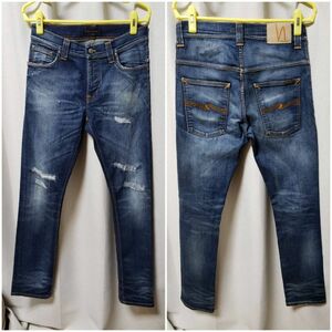 Nudie Jeans THIN FINN PETER REPLICA W30L32 ヌーディージーンズ