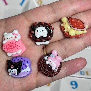 【1個40円】【即決18個】3D デコパーツ　DIY アニマル　ハンドメイド　クッキーりお