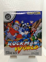 【箱説チラシ付き・良品◆GB ロックマンワールド ROCKMAN WORLD クリア保護ケース付き 他にも出品中、※匿名・同梱可 】ゲームボーイ /U3 _画像1