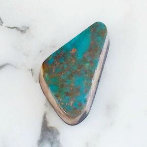 PilotMountain Turquoise トルコ石　11ct パイロットマウンテン　ターコイズ　カボション ルース　シルバーアクセサリー　彫金　#269