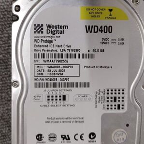骨董品 3.5HDD WD400 IDE HDD 40GB IDE接続です、お間違えのないように。動作問題なし。