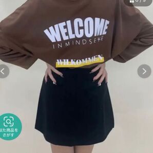 SPIGA ミニスカート インナーパンツ付 タックMSK