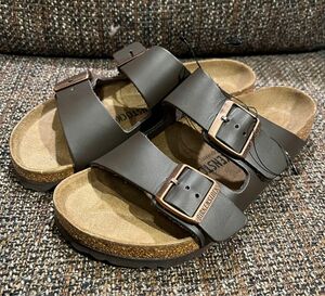 新品未使用/本革BIRKENSTOCK正規品/アリゾナ/38/24.5cm/ドイツ製