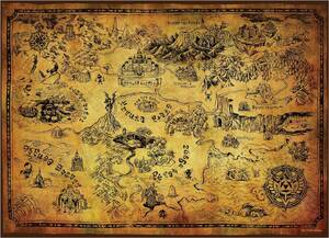 45490 NU 1000ピース ジグソーパズル ゼルダの伝説 The Legend of Zelda Hyrule Map