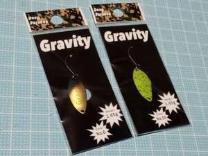 ディープパラドックス グラビティ 1.65g　手のひら返し / 魔女黒金　未使用　2枚セット　Gravity