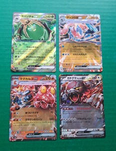 送料無料　ポケモンカード　ヤバソチャex /ゲッコウガex /マグカルゴex /ガチグマ アカツキex　未使用