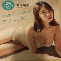 菊地姫奈　DVD１枚 ☆胸踊る、19歳のグアム旅　/菊地姫奈とデートするDVD３５分　新品未開封　雑誌付録_画像1