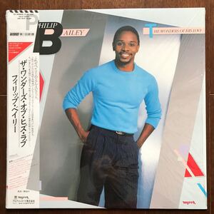 美盤LP PHILIP BAILEY/THE WONDERS OF HIS LOVE 日本盤シュリンク帯付 フィリップ・ベイリー/ザ・ワンダーズ・オブ・ヒズ・ラブ EW&F