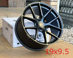 新品！Aodhan AFF7 19x9.5+35 5穴 PCD112 CB66.6 フローフォーミング製法 深リム Matte Black Concave USDM