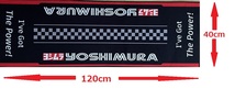 ゴムマット「スズキ・ヨシムラ」サイズ：120ｃｍ×40ｃｍ　ガレージ・お部屋の装飾・汚れ防止に最適_画像4