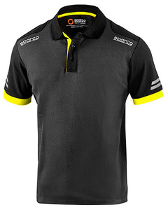 SparcoPoloシャツ TECH POLO ワークウェア Sparco グレー/イエロー Mサイズ