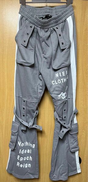 UNISEX 4POCKET BONDAGE BELT SWEAT PANTS NieR