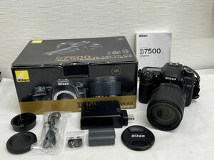 Nikon ニコン D7500 レンズ AF-S DX NIKKOR 18-140㎜ 1:3.5-5.6 G VR デジタル一眼レフカメラ 箱付き 動作確認済み